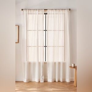 Anthropologie Leena Sheer Curtain 50 x 96 Set of 2 NWT